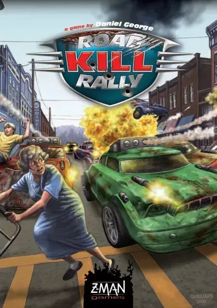Road Kill Rally board game box cover