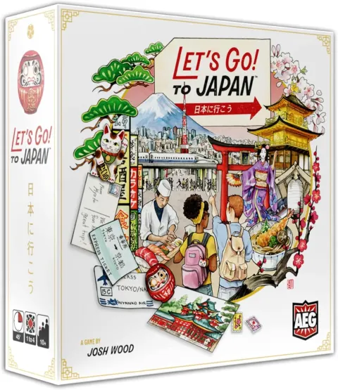 Let's Go! To Japan board game box cover