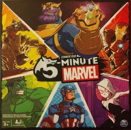 5-Minute Marvel board game box cover