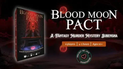 Blood Moon Pact: A Dark Fantasy Immersive Murder Mystery board game box cover
