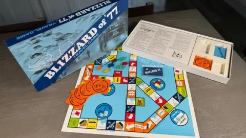 Blizzard of '77 Travel Game board game box cover