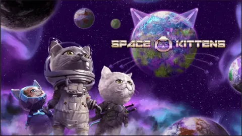 Space Kittens: The Board Game board game box cover
