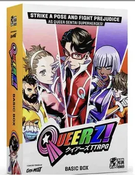 Queerz! TTRPG board game box cover